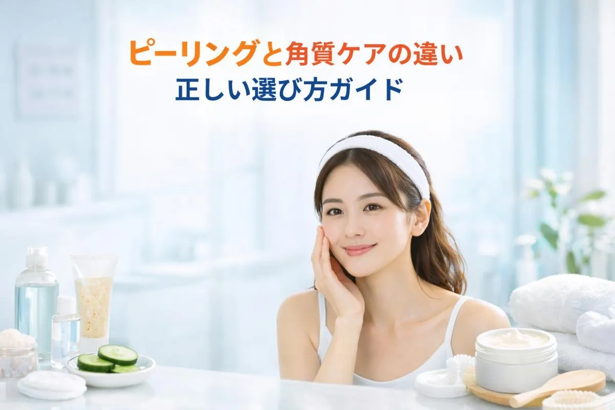ピーリングと角質ケアの違いと正しい選び方ガイド|成分や効果も詳しく解説